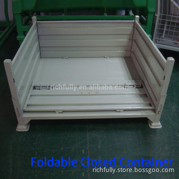 Closed Folding Metal Stacking Pallet Box/Container/Crate